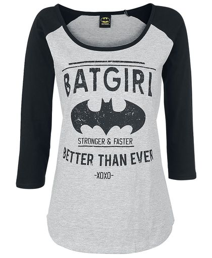 Batman Batgirl - Better Than Ever Girls longsleeve grijs gemêleerd-zwart