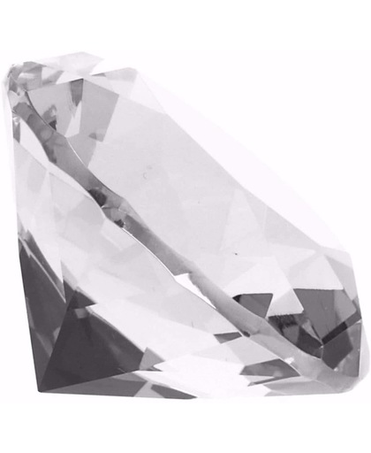 Kristallen diamanten  transparant 8 cm