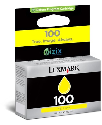 Lexmark 100 retourprogramma gele inktcartridge