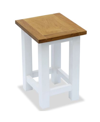 vidaXL End Table Solid Oak 27x24x37 cm