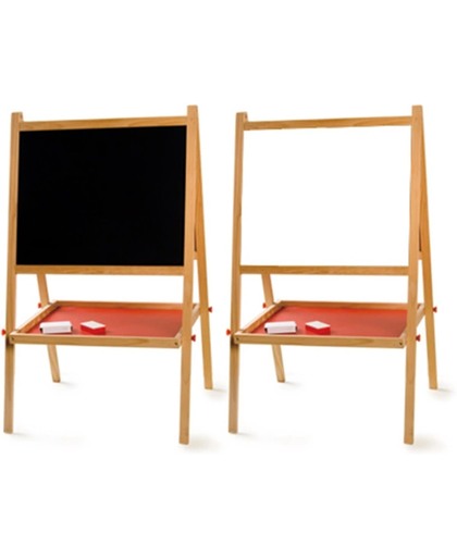 Playwood Schoolbord - Whiteboard - Hout - inclusief krijt en wisser
