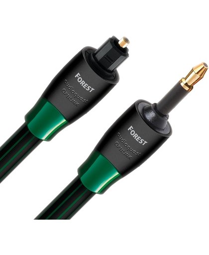AudioQuest Forest Optilink Mini 1.5m 1.5m TOSLINK 3.5mm Zwart audio kabel