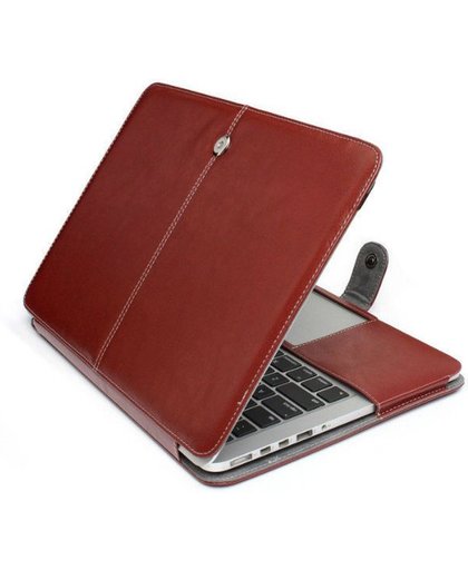 Leather Slim Sleeve MacBook Air 13 inch Bruin