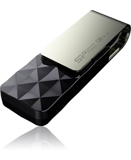 Silicon Power Blaze B30 128GB 128GB USB 3.0 (3.1 Gen 1) USB-Type-A-aansluiting Zwart USB flash drive