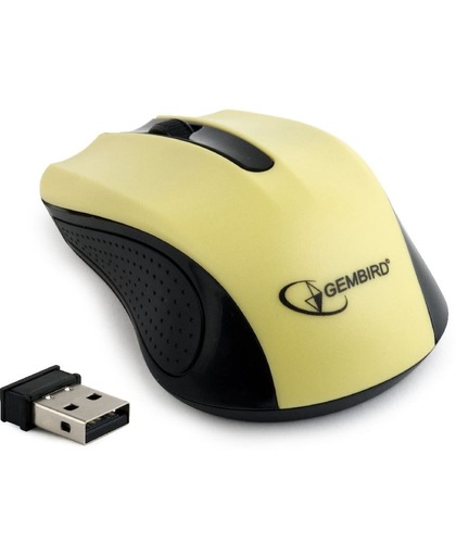 Gembird MUSW-101-Y - Draadloze muis, geel