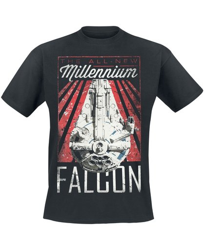 Star Wars Solo: A Star Wars Story - All New Millenium Falcon T-shirt zwart