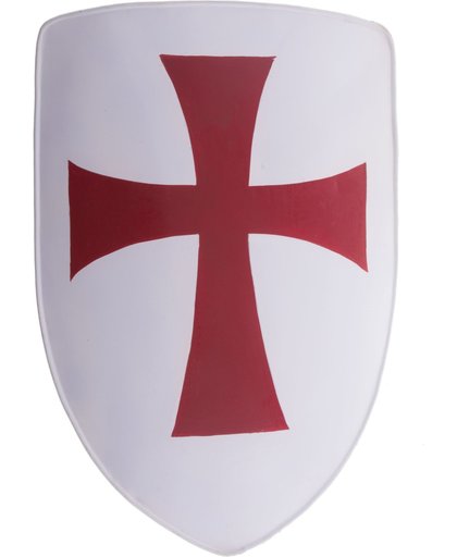 Metalen ridder schild met Keltisch kruis - 70 cm