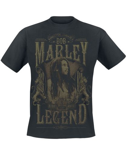 Marley, Bob Rebel Legend T-shirt zwart