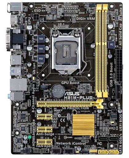 ASUS H81M-PLUS LGA 1150 (Socket H3) Intel® H81 micro ATX