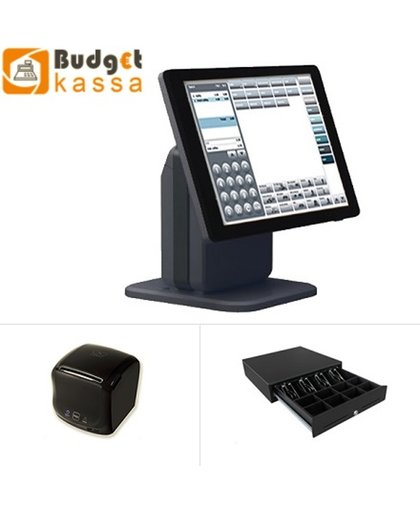 Budget kassa touch kassa, compleet goedkoop kassasysteem voor horeca en retail