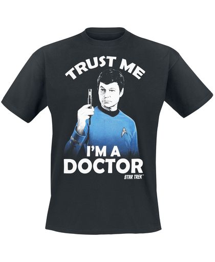 Star Trek Dr. Leonard McCoy - Trust Me I&apos;m A Doctor T-shirt zwart