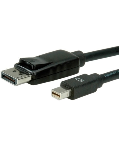 Value Mini DisplayPort naar DisplayPort kabel - DP1.1 / zwart - 3 meter