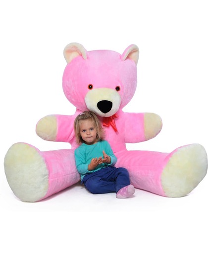 XXL teddybeer - roze - 170 cm
