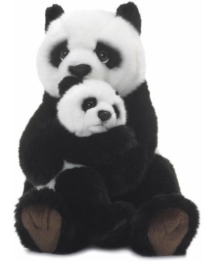 WWF Panda Moeder & Kind 28 cm