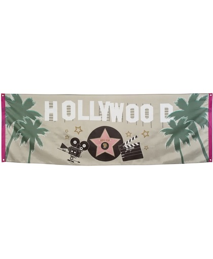 8 stuks: Banner - Hollywood - 74x220cm