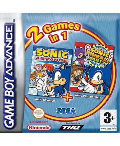 2 in 1 - Sonic Advance & Sonic Pinball Party (Gameboy Advance)