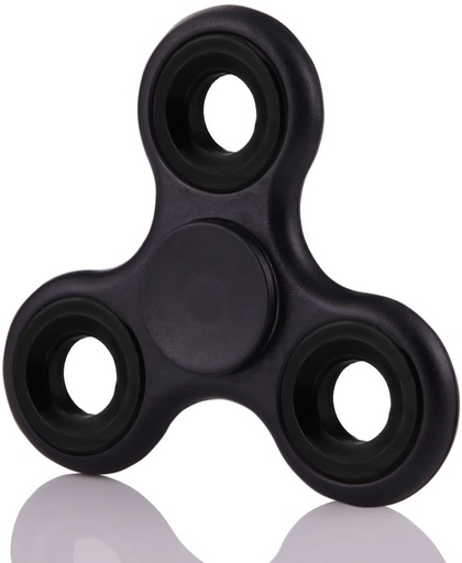 Fidget Spinner Toy Stress rooducer Anti-Anxiety Toy voor Children en Adults, 1.5 Minutes Rotation Time, Big 608 Steel Beads Bearing + ABS materiaal(zwart)