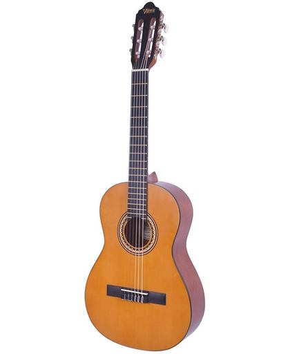 Linkshandige 3/4 klassieke gitaar Valencia VC203LNT incl. draagtas