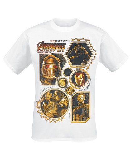 Avengers Infinity War - Golden Group T-shirt wit
