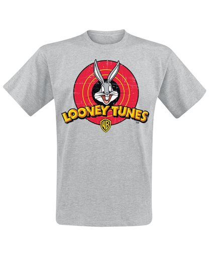 Looney Tunes Bugs Bunny - Logo T-shirt grijs gemêleerd