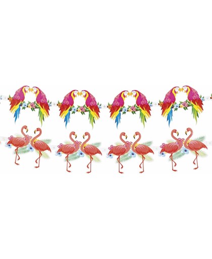 36 stuks: Slinger Flamingo / Papegaai - Hibiscus 2 assorti - 3m