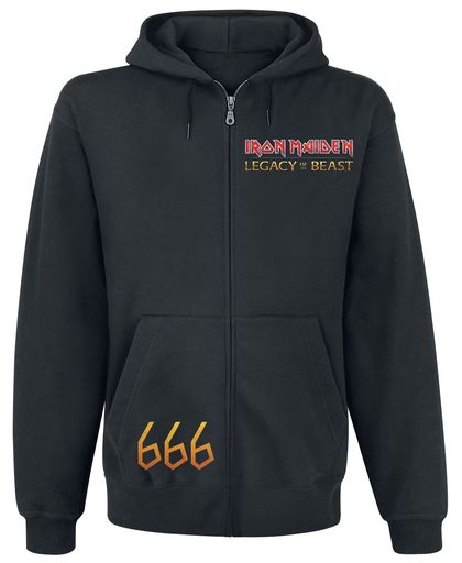 Iron Maiden Legacy of the Beast 2 - Devil Vest met capuchon zwart