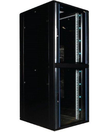 42U, 19" Serverkast met glazen voordeur, met 2 Compartment, (BxDxH) 800x1000x2000mm
