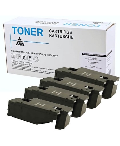 Set 4X  Toner voor Epson Aculaser C1700 Cx17|Toners-en-inkt