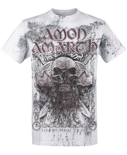 Amon Amarth Beardskulls T-shirt lichtgrijs