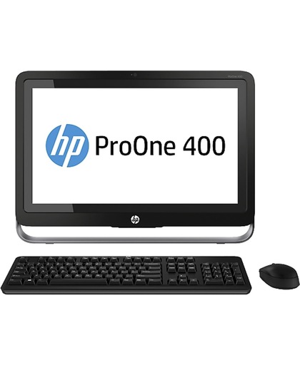 HP ProOne 400 G1 54,6 cm (21.5") Touchscreen 2,9 GHz Vierde generatie Intel® Core™ i3 i3-4130T Zwart Alles-in-één-pc