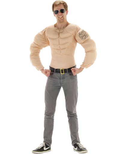 Bodybuilder Sixpack Kostuum - Volwassenen