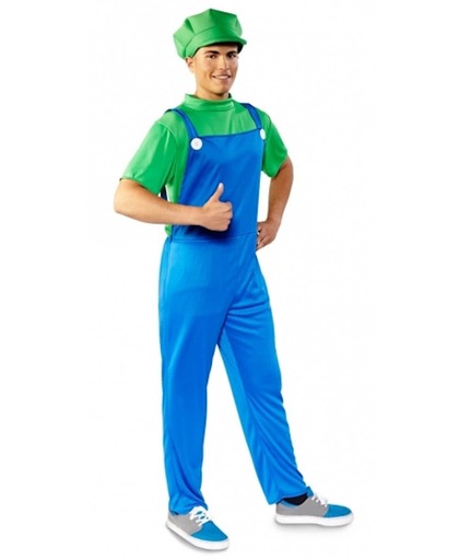 Voordelige groene loodgieter kostuum / outfit voor heren M/l (50-52)