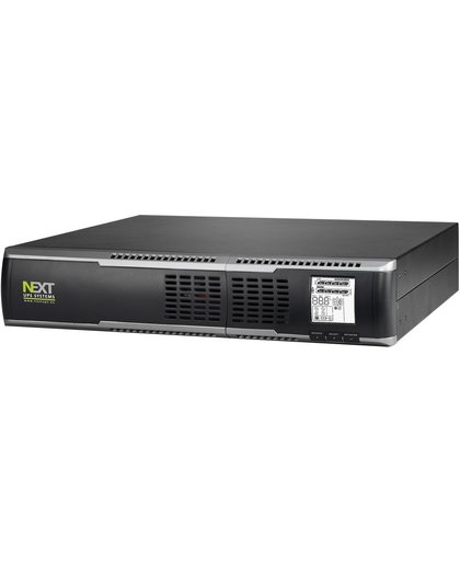NEXT UPS Systems Logix RT 1000 Dubbele conversie (online) 1000VA 8AC-uitgang(en) Rackmontage/toren Zwart UPS