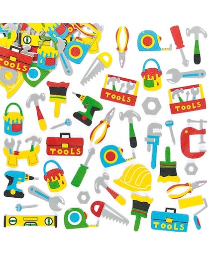 Foam stickers DIY gereedschap - knutselspullen voor kinderen - scrapbooking verfraaiing om te maken en versieren kaarten decoraties en knutselwerkjes (120 stuks)