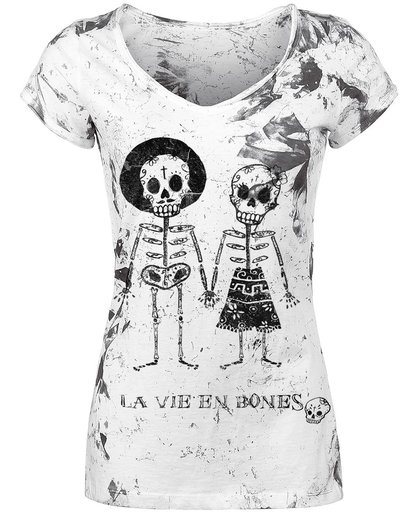 Outer Vision Skeleton Lovers Girls shirt wit