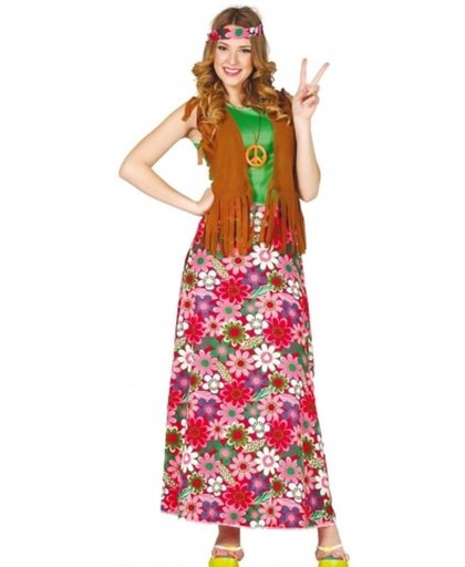 Hippie jurk lang - Happy Hippie - mt XL