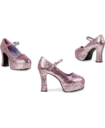 Schoenen Disco glitter roze