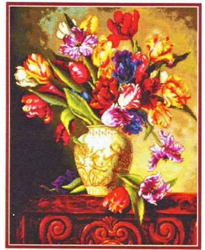Borduurpakket Parrot Tulips