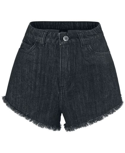 Urban Classics Ladies Denim Hotpants Girls hotpants zwart