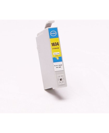 Toners-kopen.nl C13T16344010 T1634 geel  alternatief - compatible inkt cartridge voor Epson 16xl geel