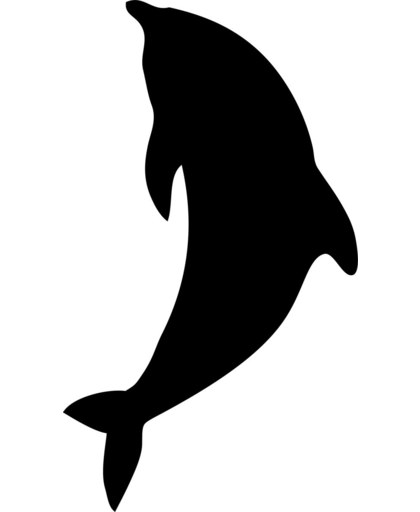 Securit Krijtbord Silhouette Dolfijn - 30x53cm