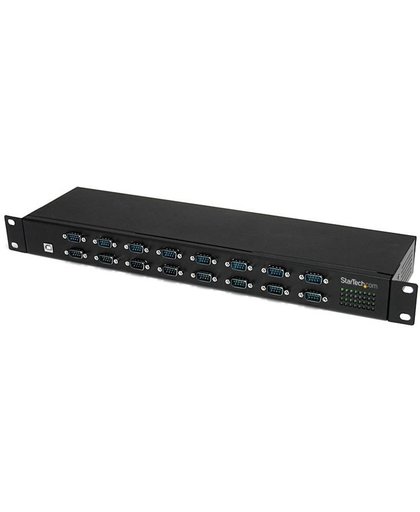 StarTech.com 16-poort FTDI USB naar Seriële Adapter Hub Rackmontage RS232 Multiplexer