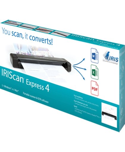 I.R.I.S. IRIScan Express 4 Paginascanner 1200 x 1200DPI A4 Zwart