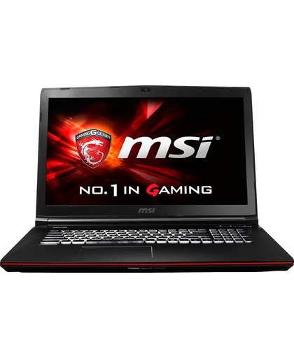 MSI Gaming GE72 6QC-022NL notebook Zwart 43,9 cm (17.3") 1920 x 1080 Pixels 2,6 GHz Zesde generatie Intel® Core™ i7 i7-6700HQ
