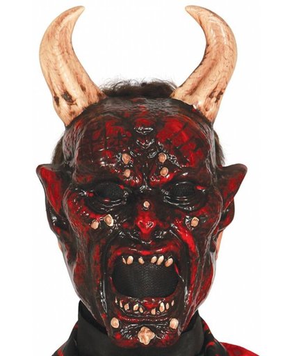 Halloween Masker Duivel Beelzebub voorkant