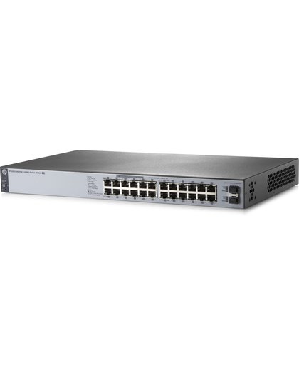 Hewlett Packard Enterprise 1820-24G-PoE+ (185W) Beheerde netwerkswitch L2 Gigabit Ethernet (10/100/1000) Power over Ethernet (PoE) 1U Grijs