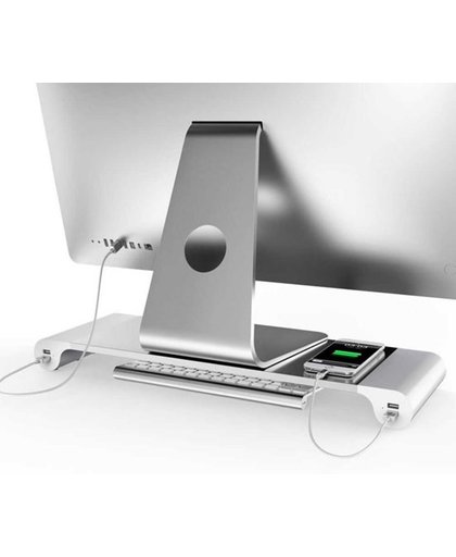 Soundlogic spacebar - Monitorstandaard met 4 USB laadpunten