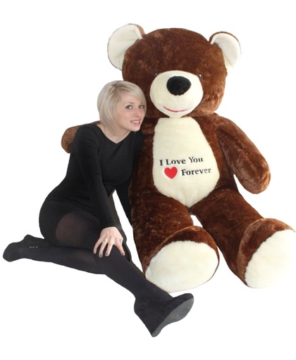 Grote knuffelbeer - XL teddybeer - bruin - 170 cm
