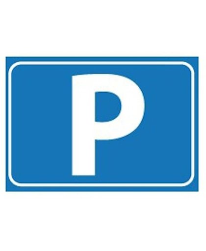 Sticker met P symbool
