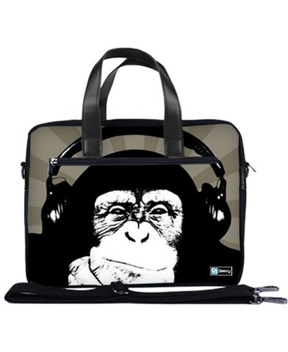 Laptoptas 17,3" / schoudertas chimpansee - Sleevy
